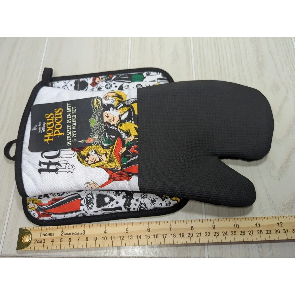 Hocus Pocus Kitchen pot holder hot pad oven mitt 2pc set NEW